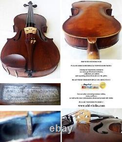 Old French Stradiuarius Violin -video- Antique Rare? 481