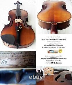 Old French Violin H. C. Blondelet Label -video- Antique Rare? 496