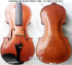 Old German Stainer Violin Video Antique Rare? 434