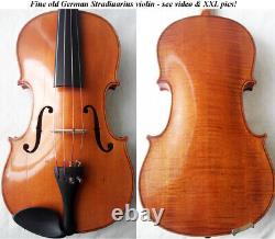 Old German Stradiuarius Violin 1920 /30 Video Antique Rare? 421