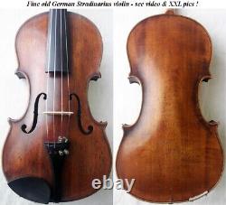Old German Stradiuarius Violin 1920 Video Antique Rare? 459