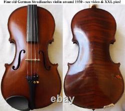 Old German Stradiuarius Violin 1950 Video Antique Rare? 298