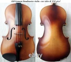 Old German Stradiuarius Violin 1960 Video Antique Rare? 430