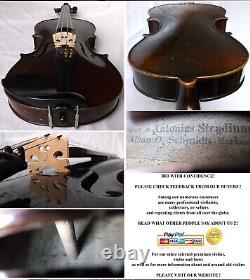 Old German Stradiuarius Violin A. O. Schmidt Video Antique? 778