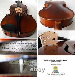 Old German Stradiuarius Violin Wilhelm Kruse Video Antique? 130