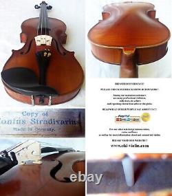 Old German Stradiuarius Violin -video- Antique Rare? 519