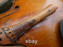 Old Vintage German Violin 4/4 Antique beautiful flame Stradavarius COPY