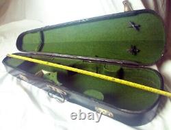 Old Wooden German Violin Case Antique Rare Coffin-case? R5