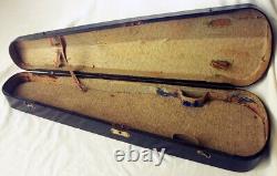 Old Wooden German Violin Case Antique Rare Coffin-case? R8