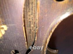 Old antique vintage violin 1746
