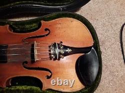 Old antique violin 4/4 vintage fiddle ole bull case and bow watch video