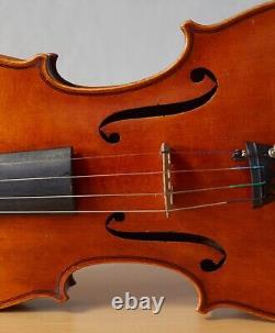 Old vintage 4/4 violin geige viola cello fiddle label ANSALDO POGGI Nr. 1582