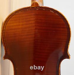 Old vintage violin 4/4 geige viola cello fiddle label GEORGES CHANOT Nr. 1662