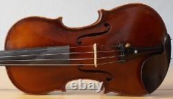 Old vintage violin 4/4 geige viola cello fiddle label GEORGES CHANOT Nr. 1662