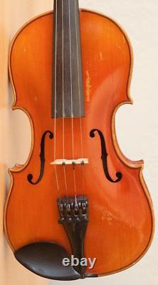 Old vintage violin 4/4 geige viola cello fiddle stamped FRIEDRICH MAULER Nr. 1346