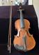 Old Violin Charles Perreault & A Bauscr Bow Age Unknown Antique