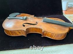 Old violin Charles Perreault & a Bauscr Bow Age Unknown Antique