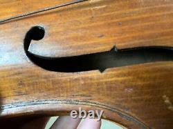 Old violin Charles Perreault & a Bauscr Bow Age Unknown Antique