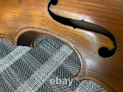 Old violin Charles Perreault & a Bauscr Bow Age Unknown Antique