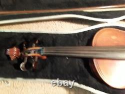 Old violin antique 4/4 used fiddle vintage Maggini case bow watch video