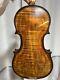 One-piece Back Antique 4/4 Hand Carved Varnished Violin With Case And Bow
