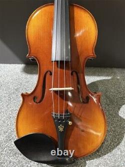 One-Piece Maple Flamed 4/4 Hand Carved Violin with Case and Bow Antique 230910-06