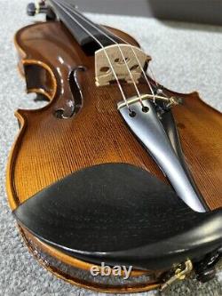One-Piece Maple Flamed 4/4 Hand Carved Violin with Case and Bow Antique 230910-07