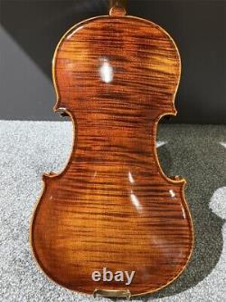 One-Piece Maple Flamed 4/4 Hand Carved Violin with Case and Bow Antique 230910-09