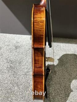 One-Piece Maple Flamed 4/4 Hand Carved Violin with Case and Bow Antique 230910-09