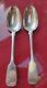Pair Antique Solid Silver Table Spoons William Eaton 1831 22cms London 1831