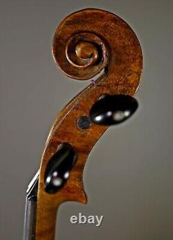 POWER SOUND Antique 19th century GERMANY VIOLIN, LISTEN TO THE VIDEO