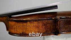 POWER SOUND Antique 19th century GERMANY VIOLIN, LISTEN TO THE VIDEO