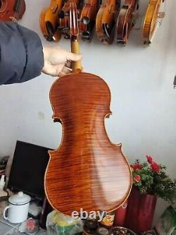 Professional 4/4 Violin flamed maple back 100 Years old spruce top hand made A