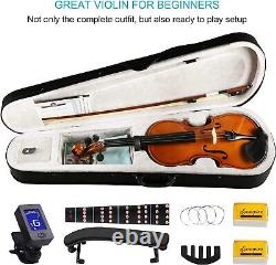 Professional Violin with Premium Maple Violin Accessories & Hard Case, Bow 2023