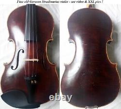 Promotion Old German Stradiuarius Violin -video- Antique? 571