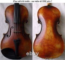 Promotion Old German Violin Video Antique Fine Rare? 938