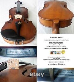 Promotion Rare Old Violin Human Head Scroll Video Antique? 535