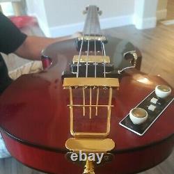 Rare 2006 Hofner Beatle Bass 500/1 63 Vintage RED only 14 made
