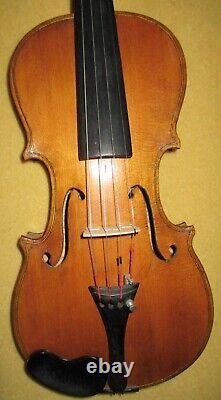 Rare Old Antique 1850s Vintage Ugly Italian 4/4 Violin-BigWarmSound-Sold Cheap