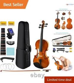 Ready-to-Play 3/4 Violin for Kids & Adults Complete Outfit with Accessories