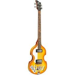 Rogue VB100LH Left-Handed Violin Bass Guitar Vintage Sunburst