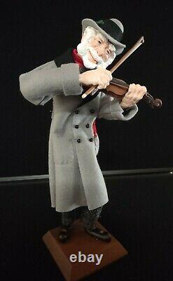 Simpich Character Doll Man Fiddler Violin Vintage 13 Tall Christmas 2003