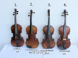 Special Offer! 4psc old violins! Four Antique/Vintage violins. No Repairs