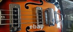 Teisco Del Ray EB-200W Vintage Violin Bass 60's Sunburst Japan FREE SHIPPING