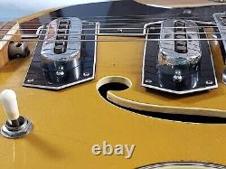 Telestar Violin Guitar 1960's White Fair to Good Condition