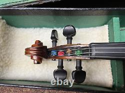 Used VIOLIN Stradivarius Copy 1713 1/2 or 3/4 Size w Case Antique Vintage German