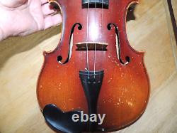VINTAGE John Juzek Prague Czech Violin Instrument withBow in Hard Case AS IS