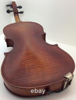 VTG Antique 23.75 Violin Marked Germany With Case & 29 61 Gram Bow For Repair