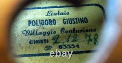 Very Rare Old Italian Violin Giustino Polidoro 1978 Video? 107