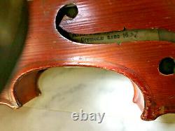 Vintage Andreas Amati Fecit Cremonae Anno 1637 Violins (repaired 1959)